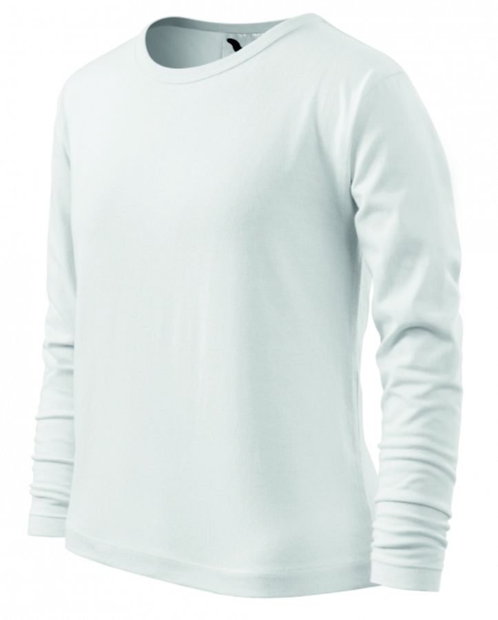 Dětské tričko dlouhý rukáv FIT-T LS 121 bílá vel. 110 - Obrázek